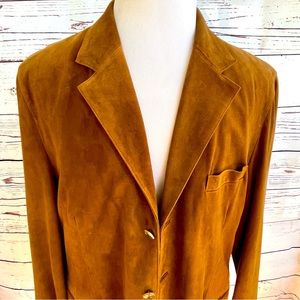Tallia Hyde Park genuine leather blazer size 46